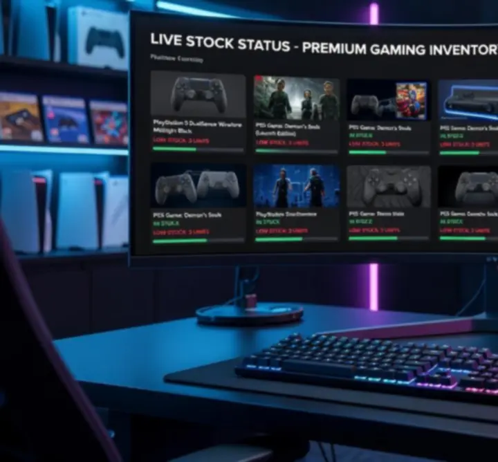 Interface de vérification du stock pour un jeu PS5 sur francaispace.com